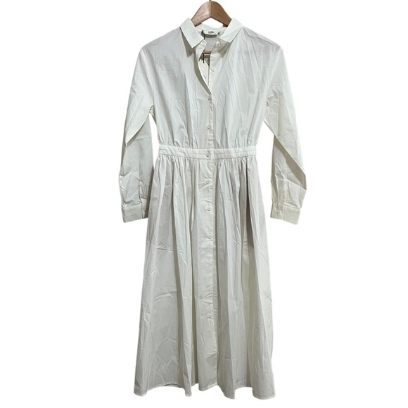 LoveBonito Odell Button-Down Shirt Dress 4 NWT - Picture 3 of 14